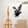 Wallity Eagle Metal Decor - Escultura de Pared de Metal Negra